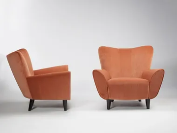 JOSH - Armchair with armrests by HUGUES CHEVALIER - view 2